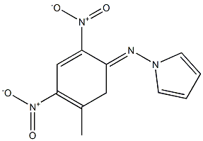2,4-ジニトロ-5-ピロリジノトルエン 化学構造式