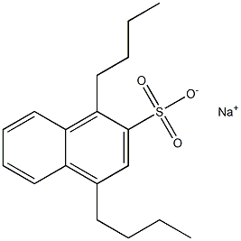 1,4-ジブチル-2-ナフタレンスルホン酸ナトリウム 化学構造式