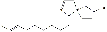 1-エチル-1-(2-ヒドロキシエチル)-2-(7-ノネニル)-3-イミダゾリン-1-イウム 化学構造式