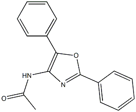 N-(2,5-Diphenyl-4-oxazolyl)acetamide,,结构式