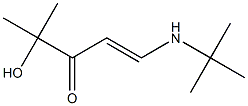 1-(tert-Butylamino)-4-hydroxy-4-methyl-1-penten-3-one,,结构式
