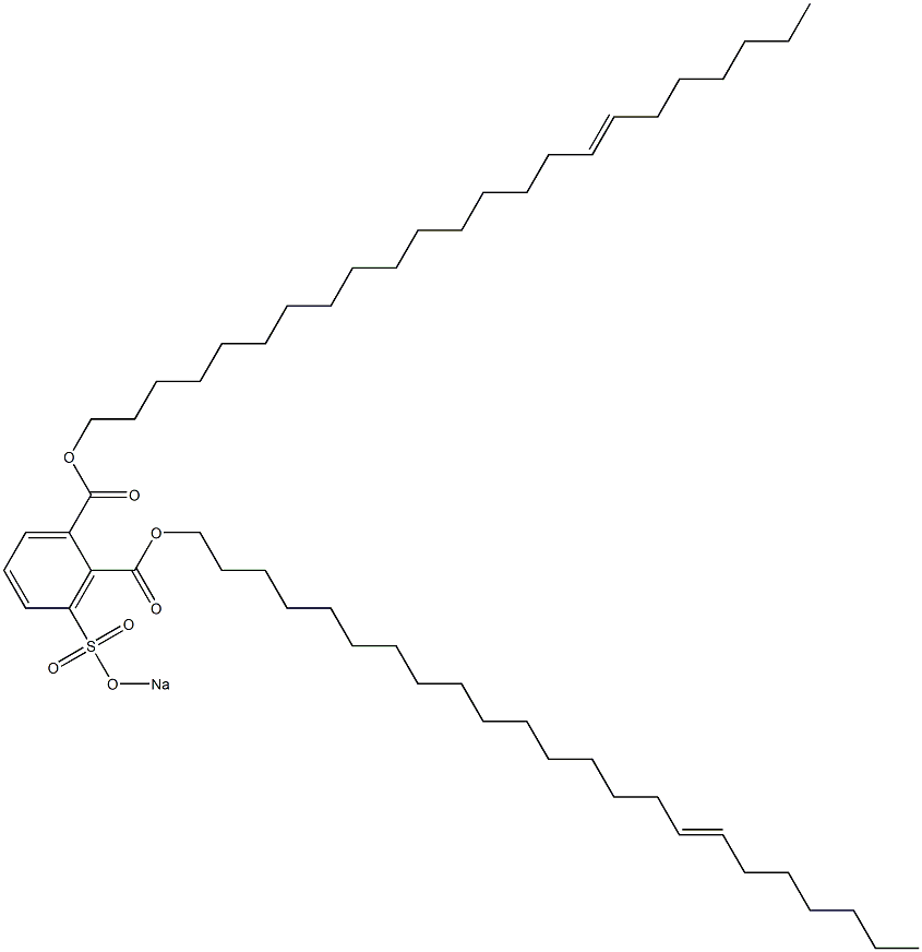  3-(Sodiosulfo)phthalic acid di(16-tricosenyl) ester