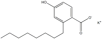 2-Octyl-4-hydroxybenzoic acid potassium salt Structure