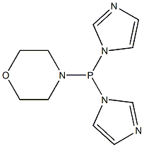 Morpholinobis(1H-imidazol-1-yl)phosphine,,结构式