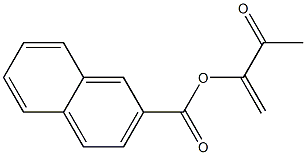 2-Naphthoic acid 1-methylene-2-oxopropyl ester Struktur