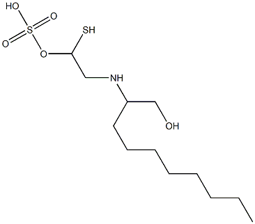 2-(1-Hydroxymethylnonyl)aminoethanethiol 1-sulfate,,结构式