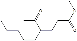 4-Pentyl-5-oxocaproic acid methyl ester Structure