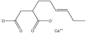 2-(3-Hexenyl)succinic acid calcium salt,,结构式