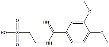 2-[(3,4-Dimethoxybenzimidoyl)amino]ethanesulfonic acid|