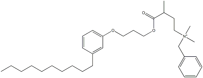 N,N-Dimethyl-N-benzyl-N-[3-[[3-(3-decylphenyloxy)propyl]oxycarbonyl]butyl]aminium