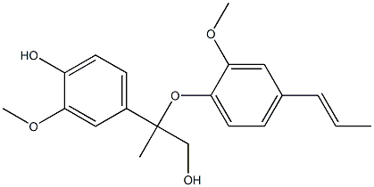 2-(4-Hydroxy-3-methoxyphenyl)-2-methyl-2-[4-[(E)-1-propenyl]-2-methoxyphenoxy]ethan-1-ol