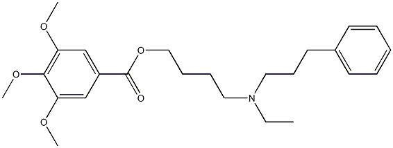 4-[N-Ethyl-N-(3-phenylpropyl)amino]butan-1-ol 3,4,5-trimethoxybenzoate Struktur