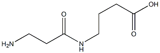 4-[(3-Aminopropionyl)amino]butanoic acid 结构式