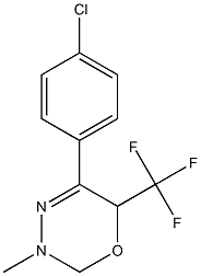 3-Methyl-5-(4-chlorophenyl)-6-(trifluoromethyl)-3,6-dihydro-2H-1,3,4-oxadiazine Structure