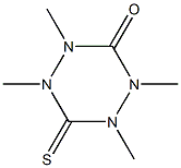 1,2,4,5-テトラヒドロ-6-チオキソ-1,2,4,5-テトラメチル-1,2,4,5-テトラジン-3-オン 化学構造式