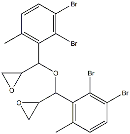 2,3-Dibromo-6-methylphenylglycidyl ether 结构式