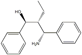 (1S,2R,3R)-3-Amino-2-ethyl-1,3-diphenylpropan-1-ol 结构式
