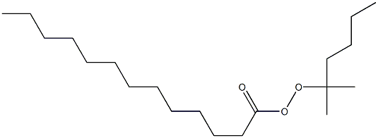 Tridecaneperoxoic acid 1,1-dimethylpentyl ester 结构式