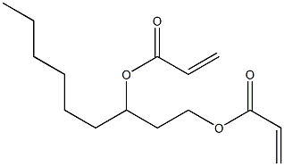 Diacrylic acid 1,3-nonanediyl ester Struktur
