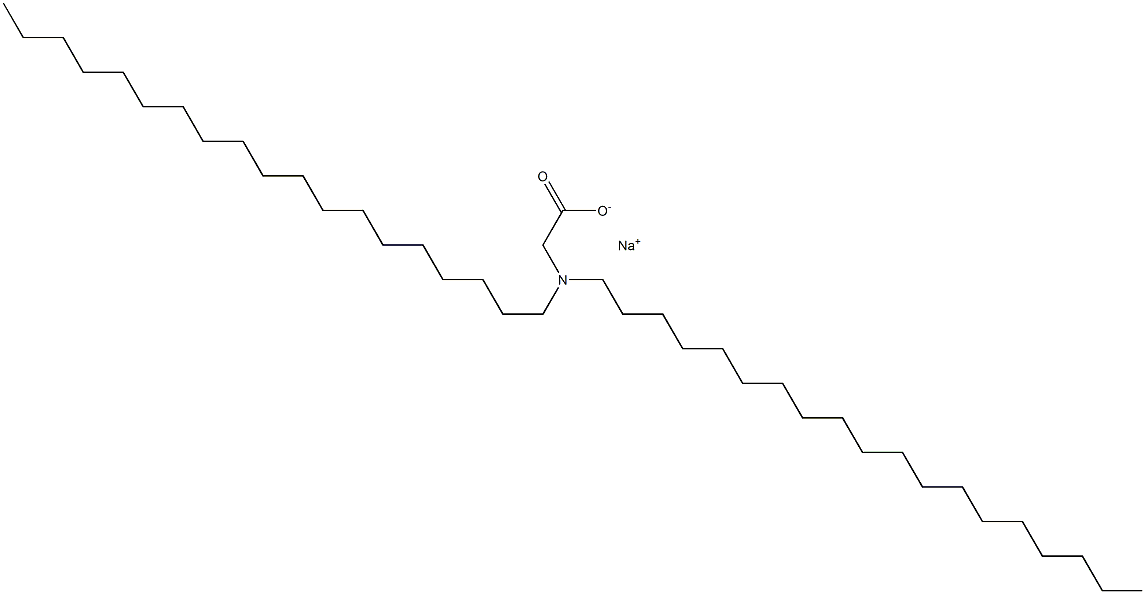 N,N-Dinonadecylglycine sodium salt Structure