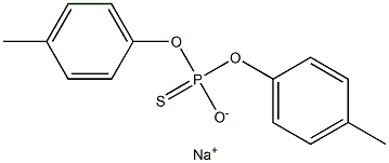 Dicresyl monothiophosphate sodium salt,,结构式