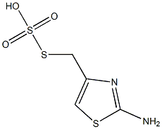 Thiosulfuric acid hydrogen S-[(2-amino-4-thiazolyl)methyl] ester,,结构式