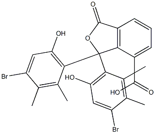 1,1-Bis(4-bromo-6-hydroxy-2,3-dimethylphenyl)-1,3-dihydro-3-oxoisobenzofuran-7-carboxylic acid Structure