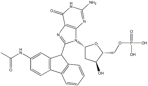  8-(2-Acetylamino-9H-fluoren-9-yl)-2'-deoxyguanosine 5'-phosphoric acid