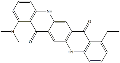 1-(Dimethylamino)-8-ethyl-5,12-dihydroquino[2,3-b]acridine-7,14-dione