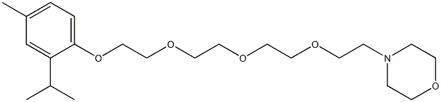 4-[2-[2-[2-[2-(2-Isopropyl-4-methylphenoxy)ethoxy]ethoxy]ethoxy]ethyl]morpholine 结构式