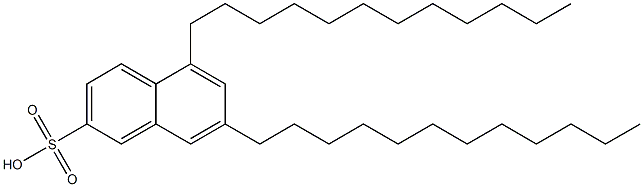 5,7-Didodecyl-2-naphthalenesulfonic acid 结构式