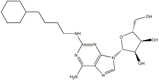 2-(4-Cyclohexylbutylamino)adenosine,,结构式