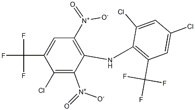  3-Chloro-4-trifluoromethyl-2,6-dinitro-N-[2,4-dichloro-6-trifluoromethylphenyl]benzenamine