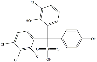 (3-Chloro-2-hydroxyphenyl)(2,3,4-trichlorophenyl)(4-hydroxyphenyl)methanesulfonic acid