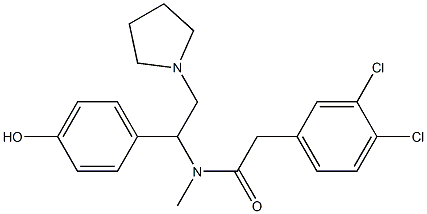 3,4-Dichloro-N-methyl-N-[1-(4-hydroxyphenyl)-2-(1-pyrrolidinyl)ethyl]benzeneacetamide