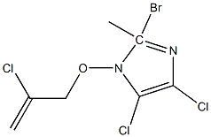 2-Bromo-4,5-dichloro 1-(2-chloro-2-propenyloxy)methyl-1H-imidazole,,结构式