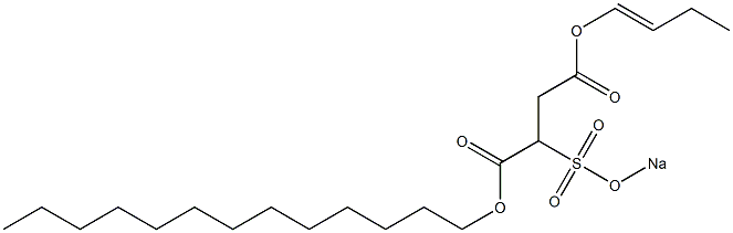 2-(Sodiosulfo)succinic acid 1-tridecyl 4-(1-butenyl) ester,,结构式