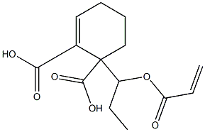 2-Cyclohexene-1,2-dicarboxylic acid hydrogen 1-[1-(acryloyloxy)propyl] ester Structure