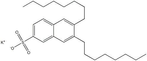 6,7-Dioctyl-2-naphthalenesulfonic acid potassium salt Structure