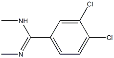 3,4-Dichloro-N,N'-dimethylbenzamidine Struktur