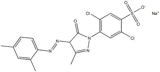 2,5-Dichloro-4-[4,5-dihydro-5-oxo-4-[(2,4-dimethylphenyl)azo]-3-methyl-1H-pyrazol-1-yl]benzenesulfonic acid sodium salt