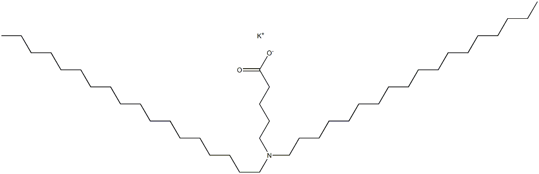 5-(ジオクタデシルアミノ)吉草酸カリウム 化学構造式