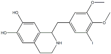 1-(3,4-Dimethoxy-5-iodobenzyl)-1,2,3,4-tetrahydroisoquinoline-6,7-diol