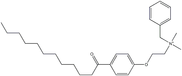  Benzyl[2-[p-(1-oxododecyl)phenoxy]ethyl]dimethylaminium