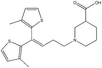 1-[4,4-Bis(3-methyl-2-thienyl)-3-butenyl]piperidine-3-carboxylic acid