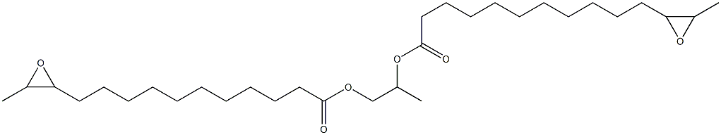 Bis(12,13-epoxytetradecanoic acid)1,2-propanediyl ester,,结构式