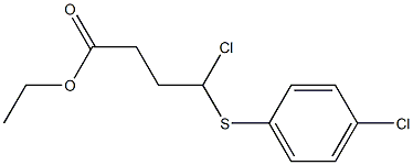 4-Chloro-4-(4-chlorophenylthio)butyric acid ethyl ester 结构式