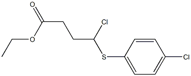 4-Chloro-4-(4-chlorophenylthio)butyric acid ethyl ester Struktur