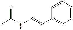 N-[(E)-スチリル]アセトアミド 化学構造式