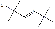 N-(tert-Butyl)-N-(3-chloro-3-methylbutan-2-ylidene)amine 结构式